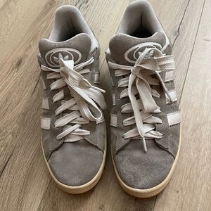 Adidas campus 00s chunky skateboard suede shoes men’s 11 gray white three stripe